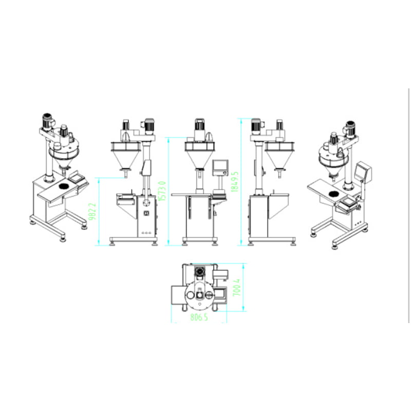 MPB-10 Máquina de embalagem de aço inoxidável modular semi-automática